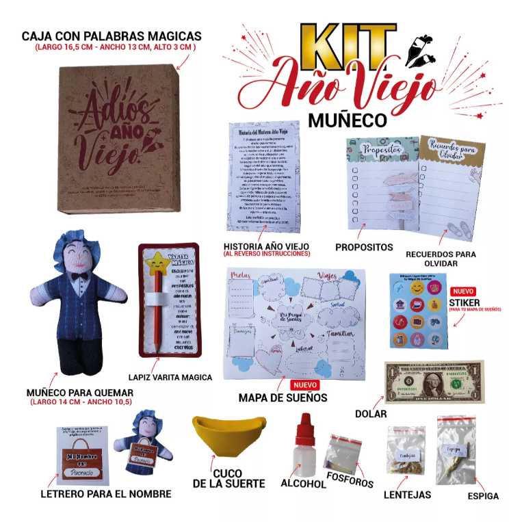 Kit para despedir año viejo